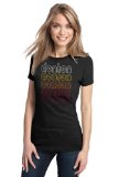 DENTON, TX Retro Style Ladies' T-shirt / Vintage Look Texas City Pride Tee