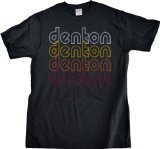 DENTON, TEXAS Retro Vintage Style Adult Unisex T-shirt-Large