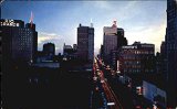 Texas Night View Of Main Street Dallas Original Vintage Postcard